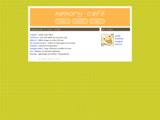 links screenshot