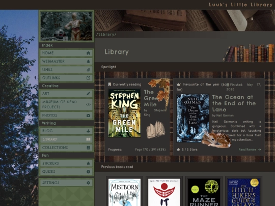 library screenshot