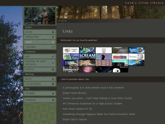 links screenshot