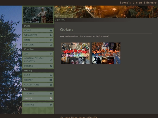quizes screenshot