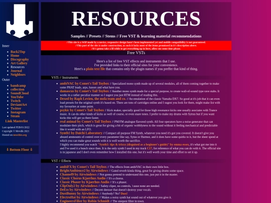 resources screenshot
