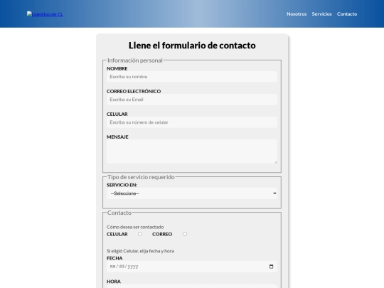 contacto screenshot