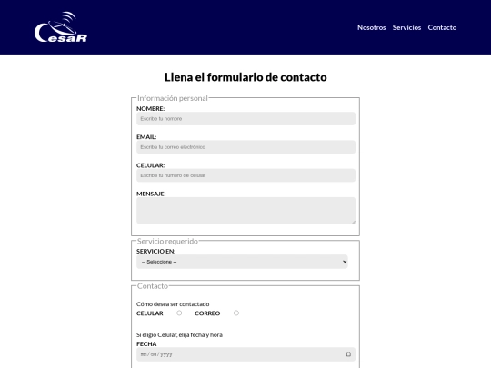 proyecto_web/contacto screenshot