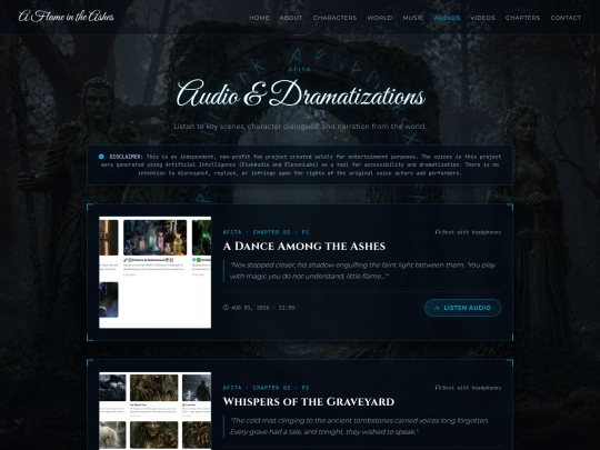audios screenshot