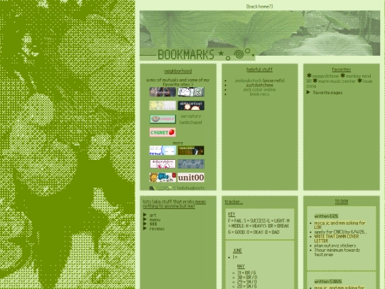 bookmarks screenshot