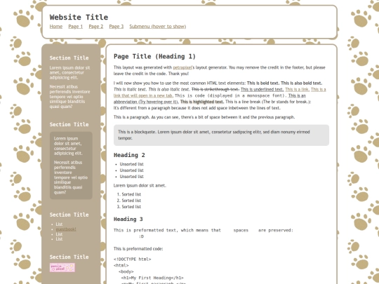 index screenshot
