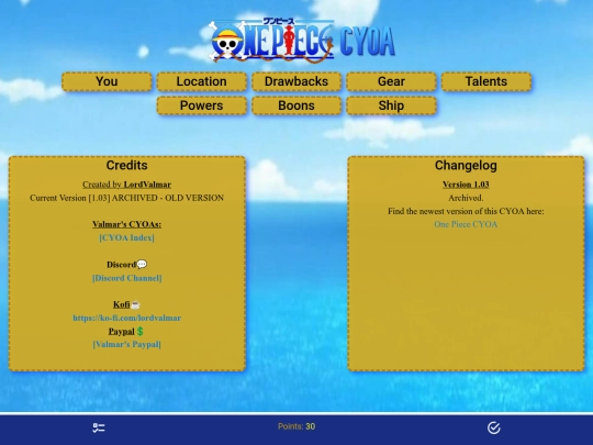 cyoas/onepieceold screenshot