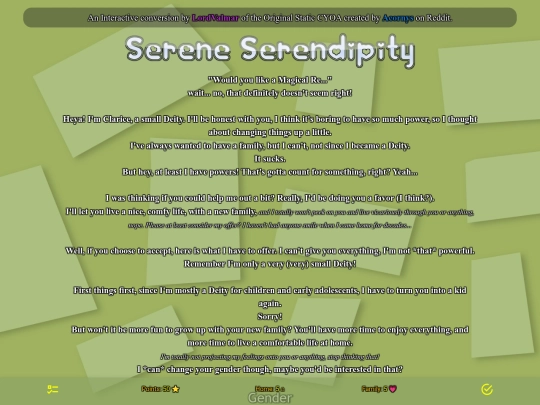 cyoas/sereneserendipity screenshot