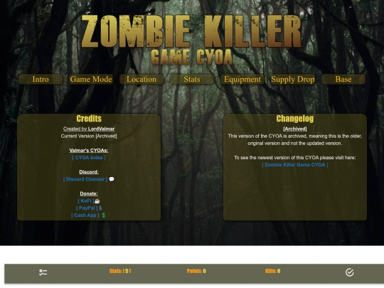 cyoas/zombieold screenshot