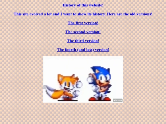 History screenshot