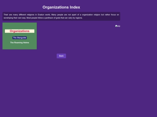 Z Eradun World/EOrganiztions/E_OrganizationIndex screenshot