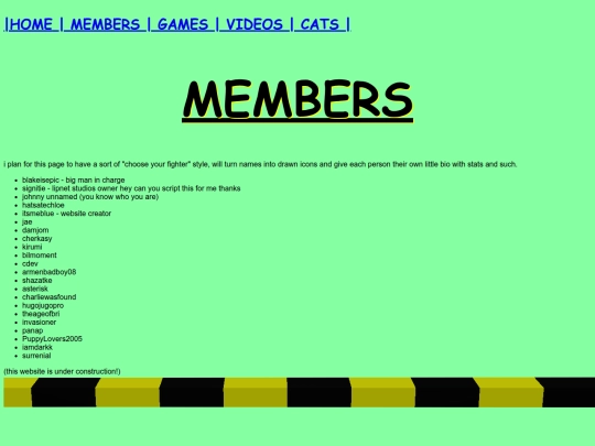 members screenshot