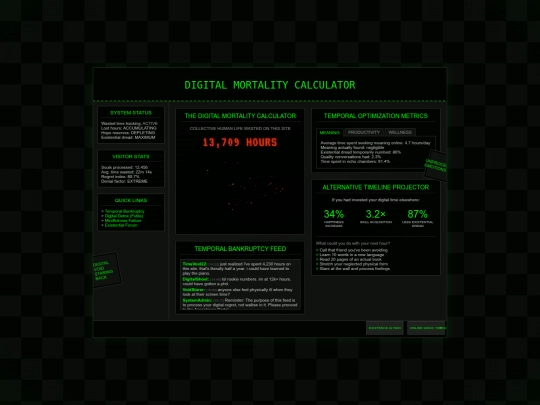 mortality screenshot