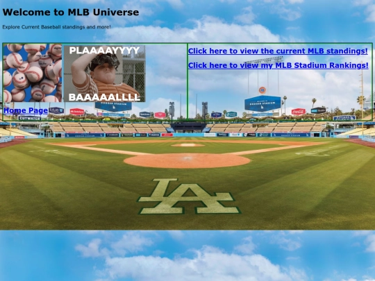 BaseballPage screenshot
