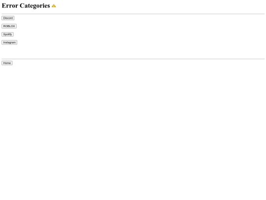 errors/categories screenshot