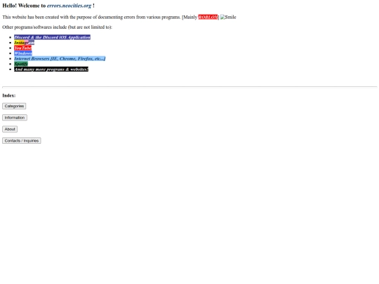 index screenshot