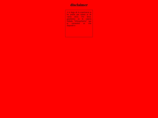 disclaimer screenshot