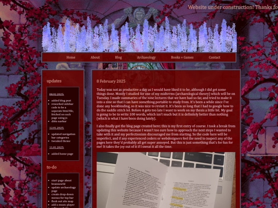 blog screenshot