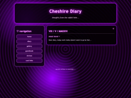 diary screenshot