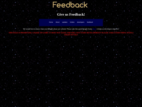 feedback screenshot