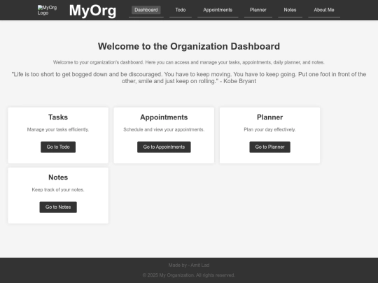 dashboard screenshot