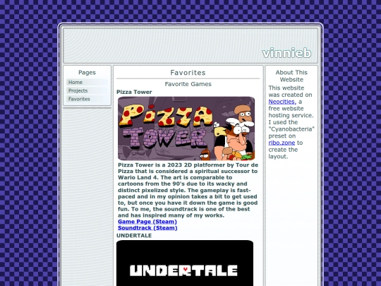 favorites screenshot