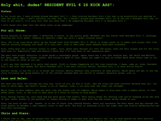 Pages/Blog/ResidentEvil6 screenshot