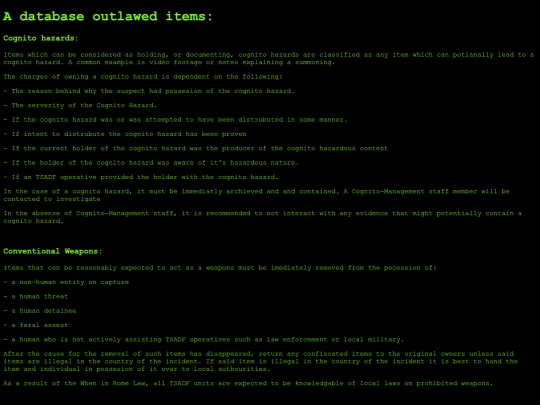 Pages/Writting/TSADF/IllegalIems screenshot