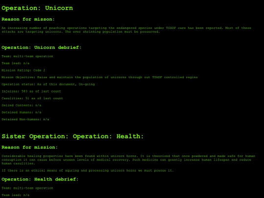 Pages/Writting/TSADF/Unicorn screenshot