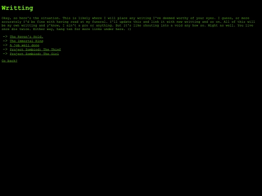 Pages/WrittingProject screenshot