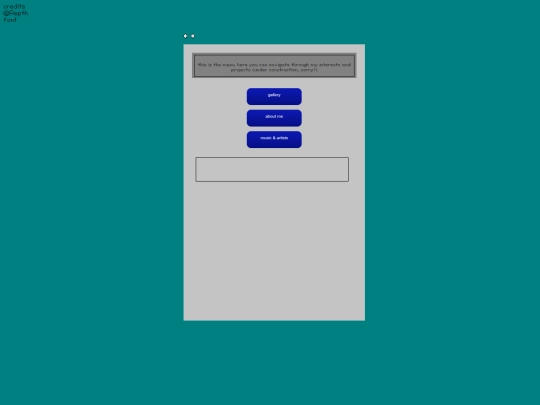 menu screenshot
