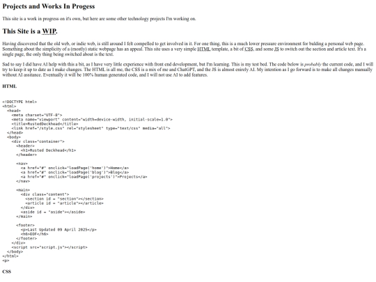 content/projects screenshot