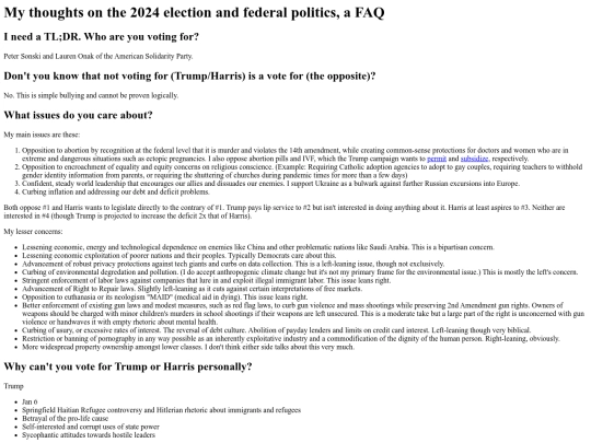 politics screenshot