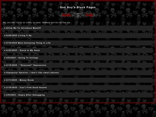 black-pages screenshot