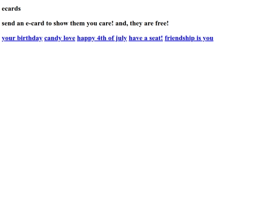 ecards screenshot