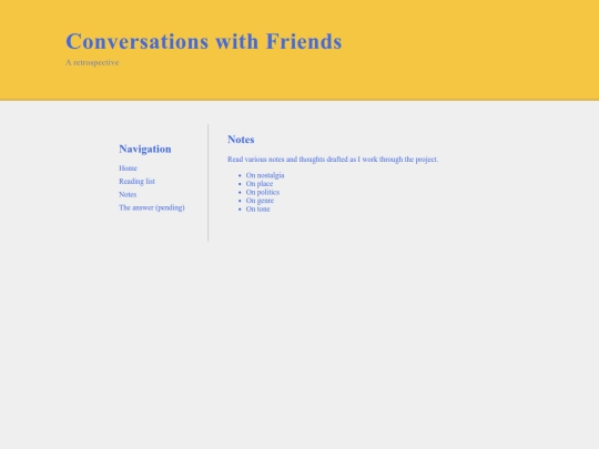 Notes screenshot
