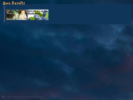 Quizzes screenshot