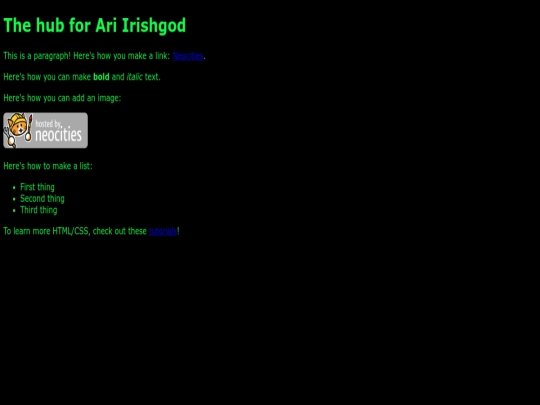index screenshot