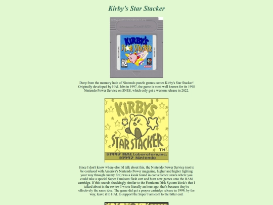 gameboy/rev15, star stacker/rev15 screenshot