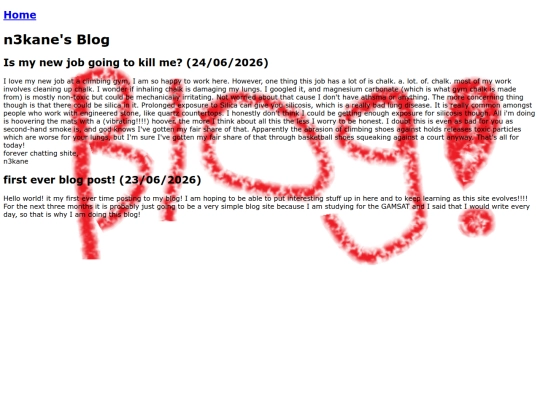 blog screenshot