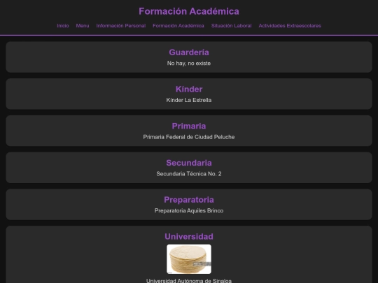formacion-academica screenshot
