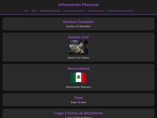 informacion-personal screenshot