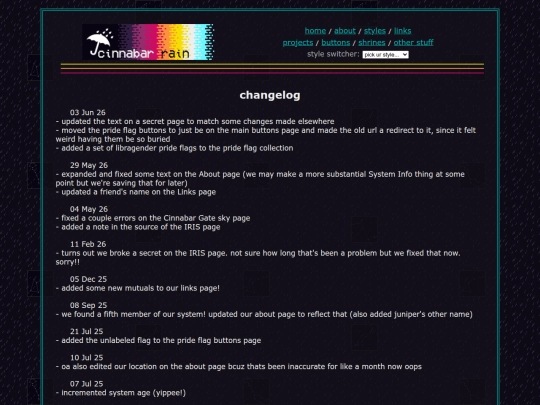 changes screenshot