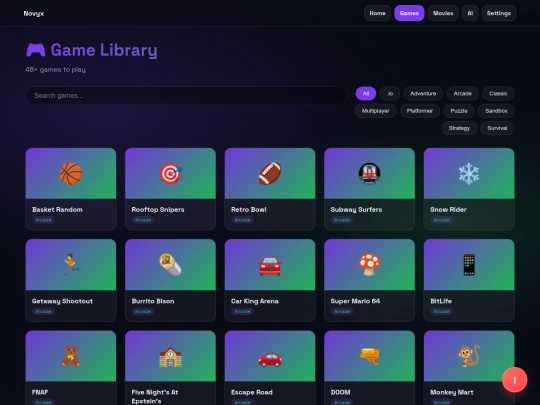 games screenshot