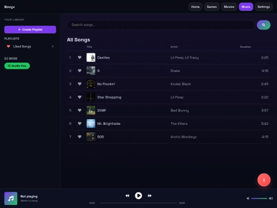 music screenshot
