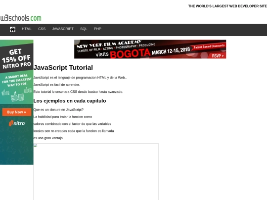 TALLERES/Mi Segunda Pagina/javascript screenshot