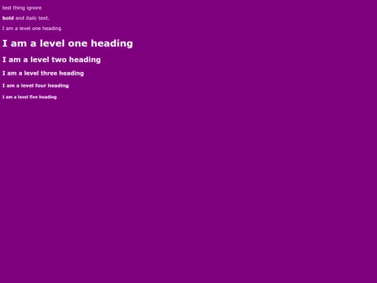 Testthing screenshot
