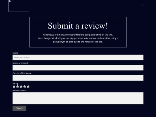 Submit-a-Review screenshot