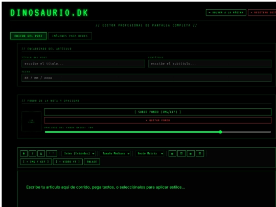 CREADOR/GENERADOR screenshot