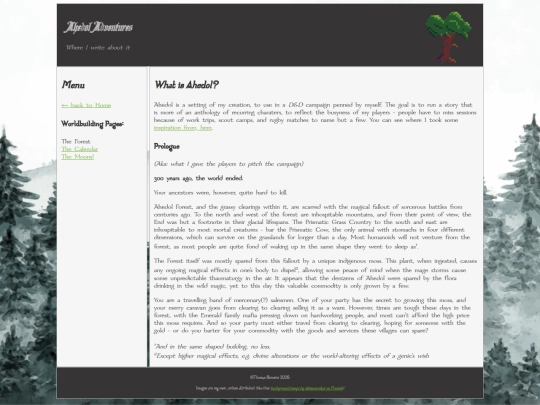 setting screenshot